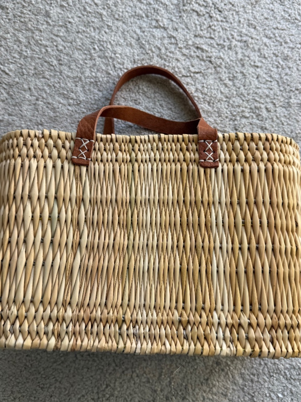 Beautiful basket/ french market bag, small